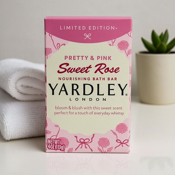 3 Yardley® London Pretty & Pink SWEET ROSE Bath Bars LIMITED EDITION 4.0 oz - Picture 7 of 7